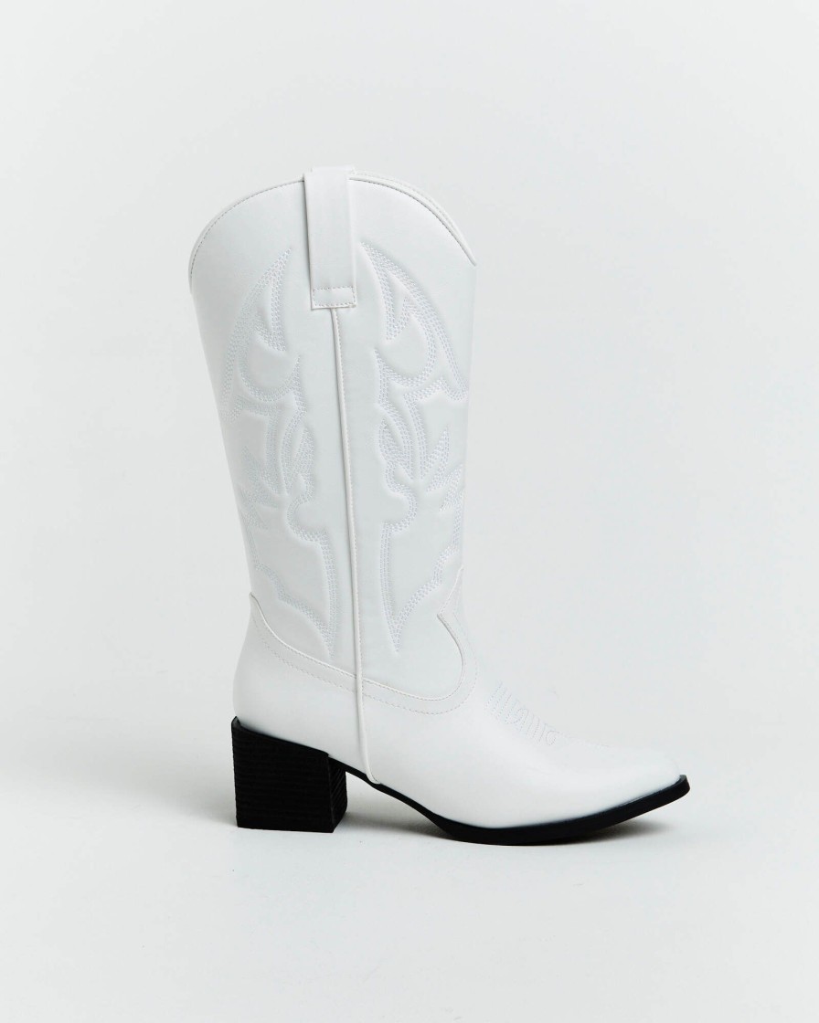 Wholesale THERAPY Ranger Cowboy Boot In White