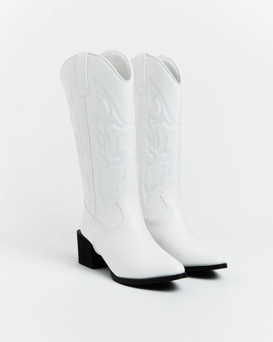 Wholesale THERAPY Ranger Cowboy Boot In White