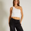 Clearance GENERAL PANTS CO. BASICS Luxe Knitted One Shoulder Top