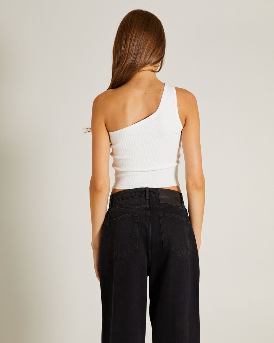 Clearance GENERAL PANTS CO. BASICS Luxe Knitted One Shoulder Top