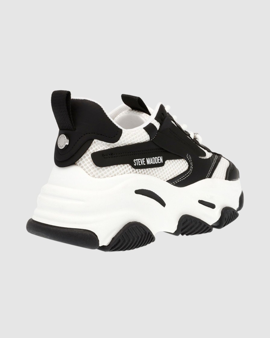 Best STEVE MADDEN Possession-E Sustainable Sneakers White/Black