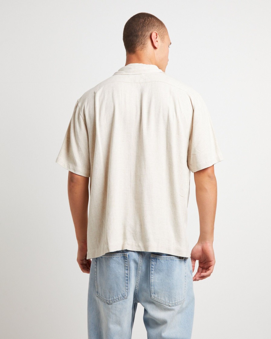 Best ARVUST Mikey Short Sleeve Resort Shirt In Natural