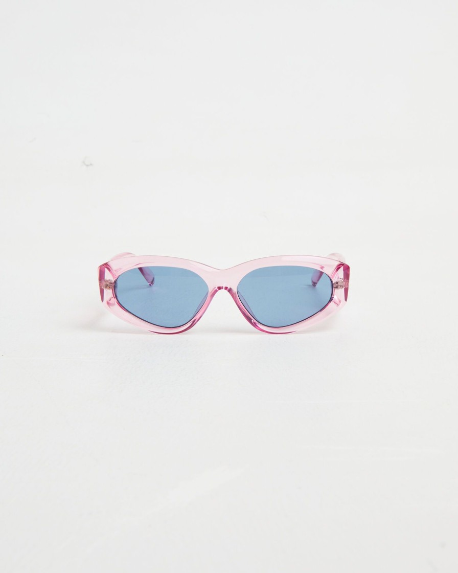 Clearance LE SPECS Under Wraps Sunglasses In Pink/Teal Mono