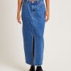 Clearance INSIGHT Eva Maxi Denim Skirt Moody Blue