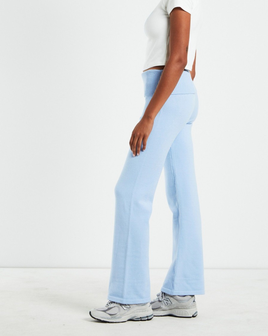 Online INSIGHT Effie Low Rise Knit Pants Blue