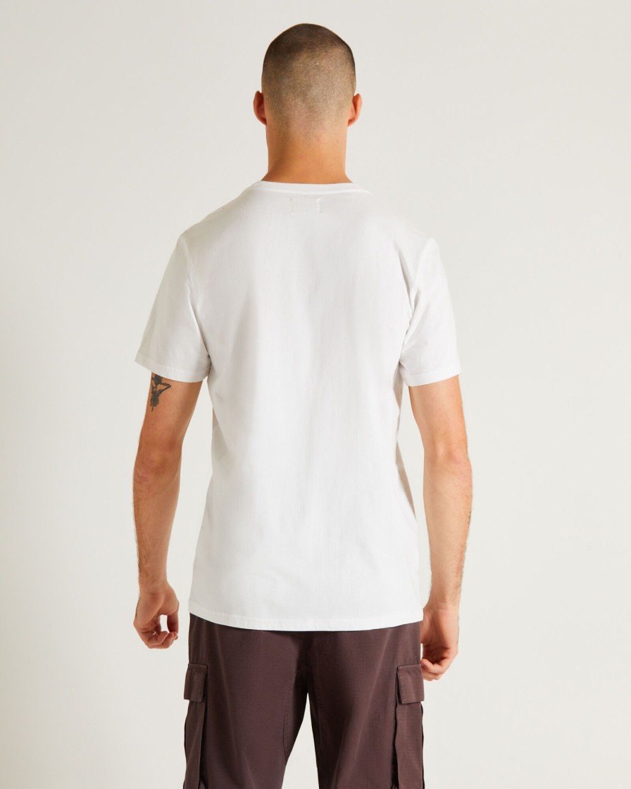 Best GENERAL PANTS CO. BASICS Basic Crew Neck Short Sleeve T-Shirt In White