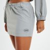 Clearance X GIRL Nylon Mini Skirt Grey