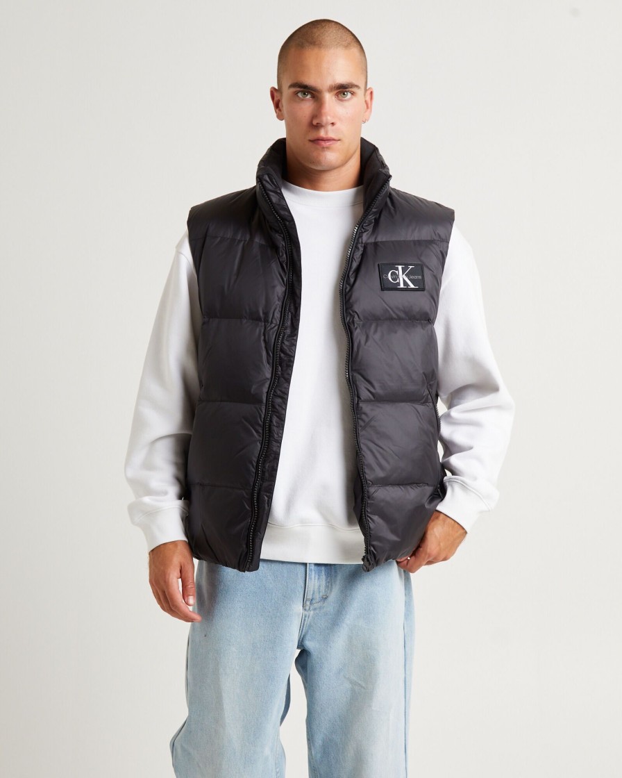 New CALVIN KLEIN Essentials Down Vest Black