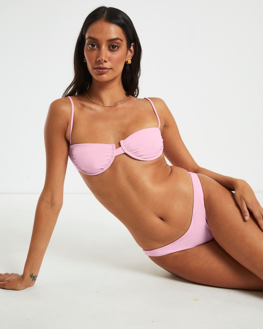 Online SUBTITLED Skinny Strap Underwire Top In Baby Pink