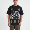 Clearance MARKET Nature Is Home Short Sleeve T-Shirt In Vintage Black