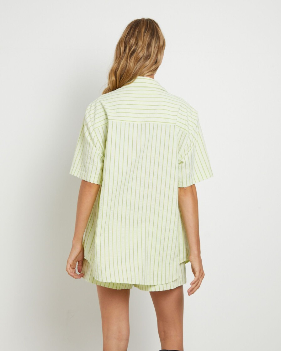 Online FLEUR BY BLANCA STUDIO Matilda Short Sleeve Shirt In Green