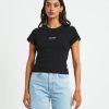 Best AFENDS Lilah Organic Pointelle Fitted Tee In Black