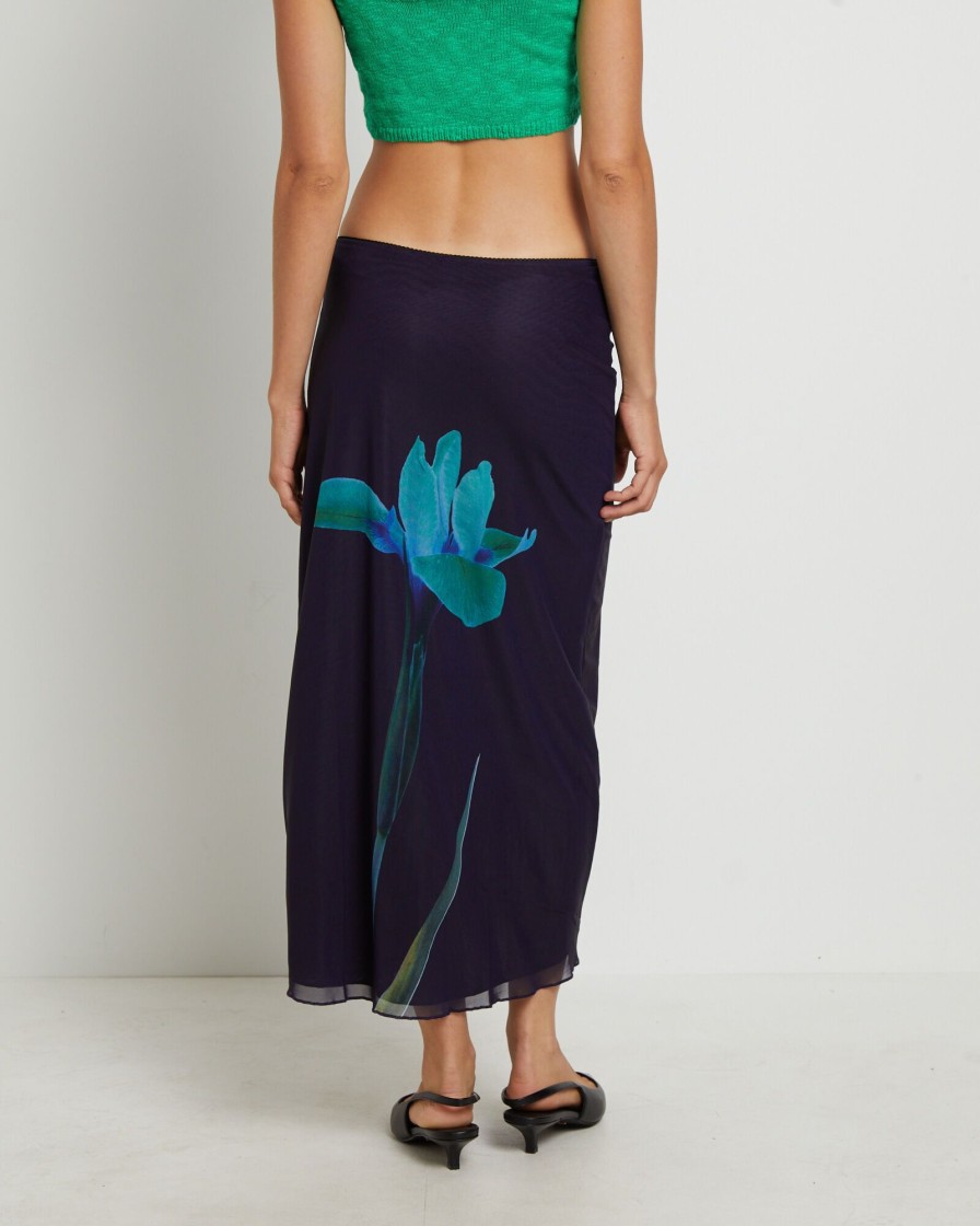 Hot MOTEL ROCKS Lassie Maxi Skirt In Navy