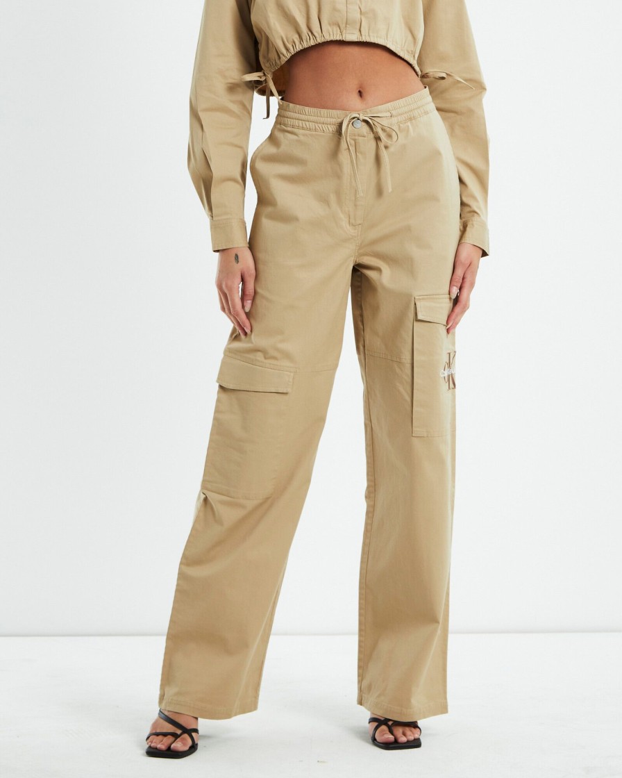 Best CALVIN KLEIN Archival Monologo Cargo Pants Nude