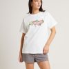 New INSIGHT Tutti Frutti Boyfriend T-Shirt In Vintage White