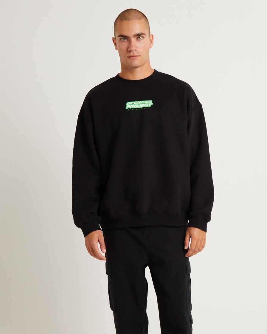 Clearance SPENCER PROJECT Tech Crew Jumper Black