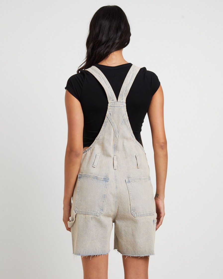 Hot INSIGHT Longline Overdye Overalls In Peachy