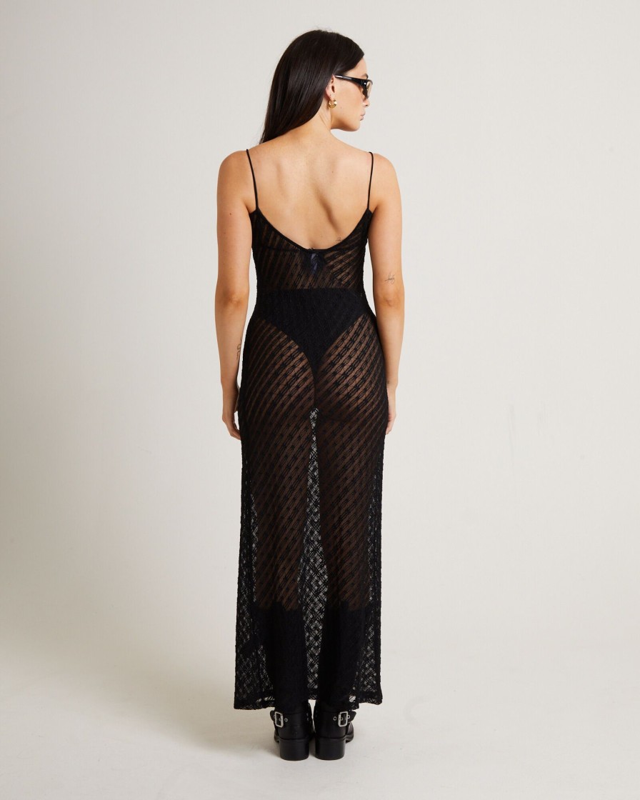 Online ALICE IN THE EVE Zayla Daisy Lace Maxi Dress In Black