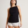 Online SUBTITLED Kaia Backless Tunic Top In Black