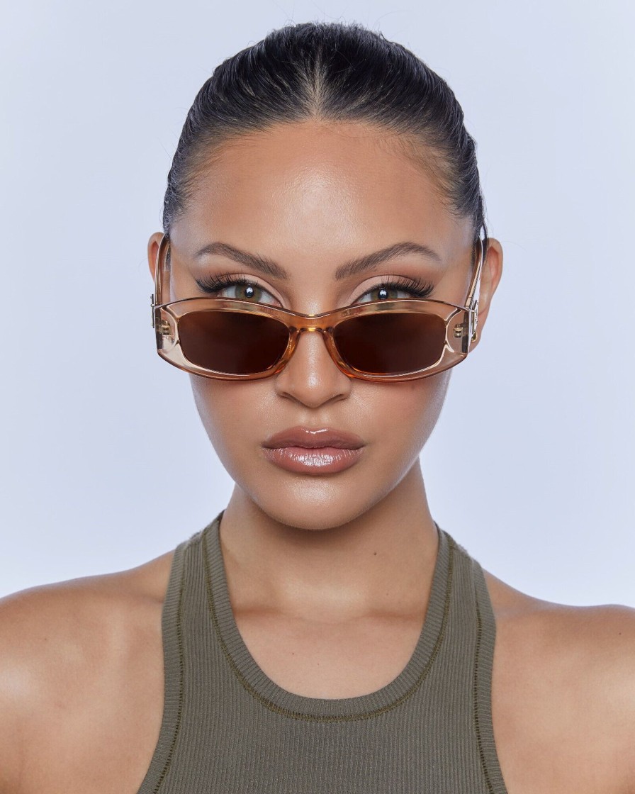 Online PETA AND JAIN Inez Sunglasses Crystal Tan Brown Mono