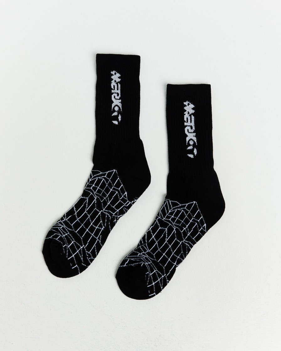 Hot MARKET New Future Jacquarded Socks Black