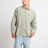 Wholesale SPENCER PROJECT Skate Long Sleeve Shirt In Fatigue Green