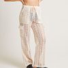 Clearance SUBTITLED Zulu Crochet Cargo Pants In Milky White