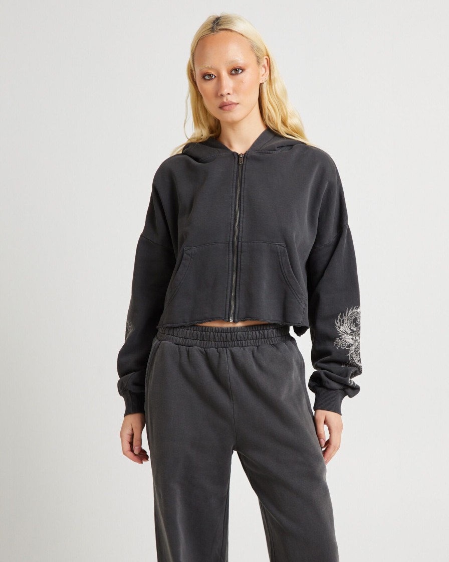 Online INSIGHT Akio Crop Hoodie