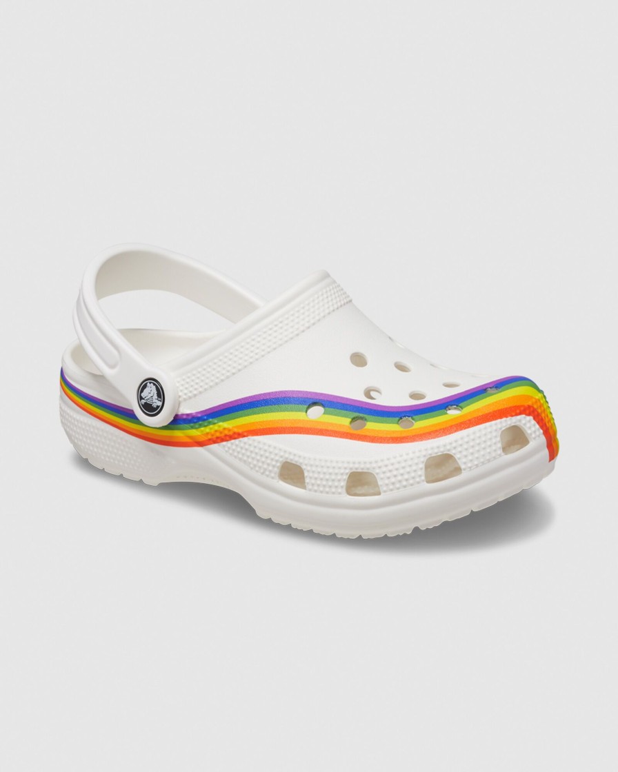 Best CROCS Classic Rainbow Dye Clogs