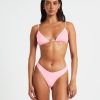 Clearance SUBTITLED Classic Trangle Bikini Top In Pink