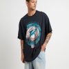 Wholesale MITCHELL & NESS Dolphins Tour Short Sleeve T-Shirt In Black