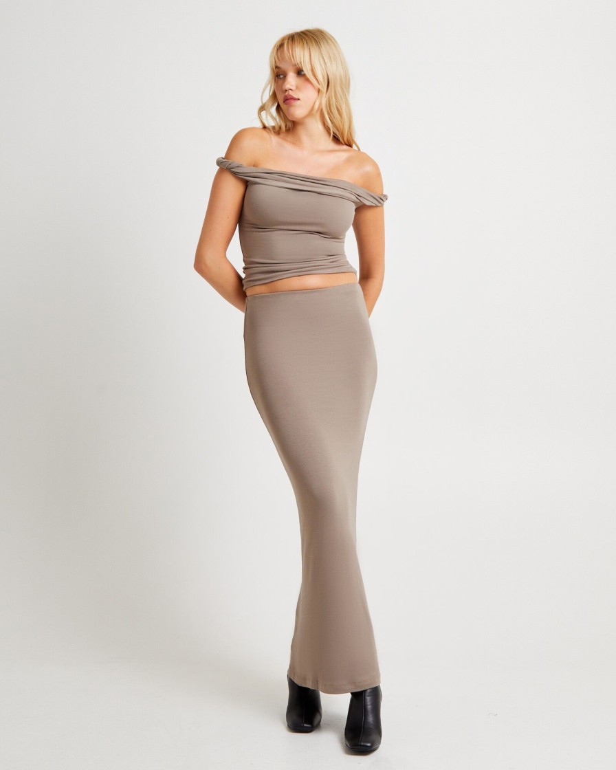 Best ALICE IN THE EVE Dom Slinky Hipster Maxi Skirt