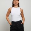 Best GENERAL PANTS CO. BASICS Luxe Knitted Tank Top In White