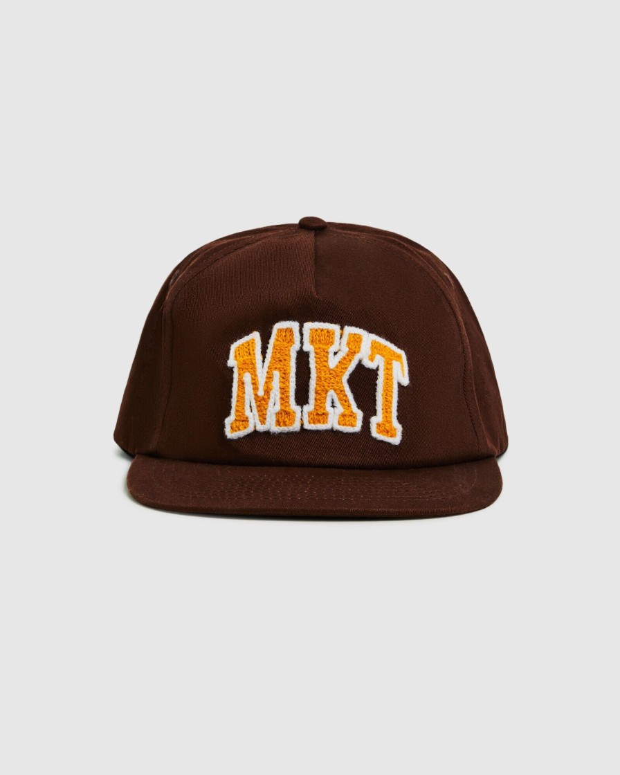 New MARKET Mkt Arc 5 Panel Hat Acorn Brown