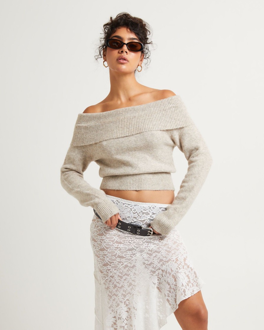 Hot ALICE IN THE EVE Milly Off Shoulder Knit