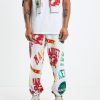 New MARKET Market Monogram Aop Sweatpants Ash Grey