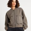 New INSIGHT Crop Utility Bomber Jacket