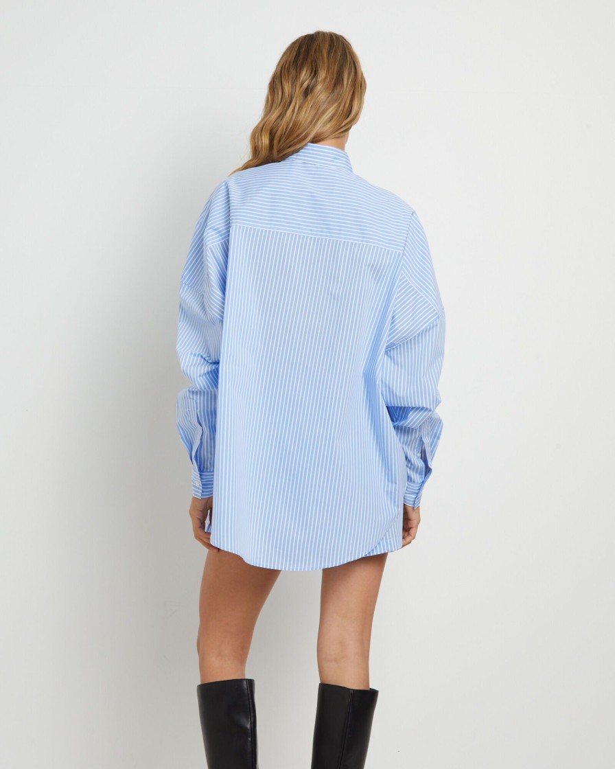 Best FLEUR BY BLANCA STUDIO Matilda Long Sleeve Shirt In Blue