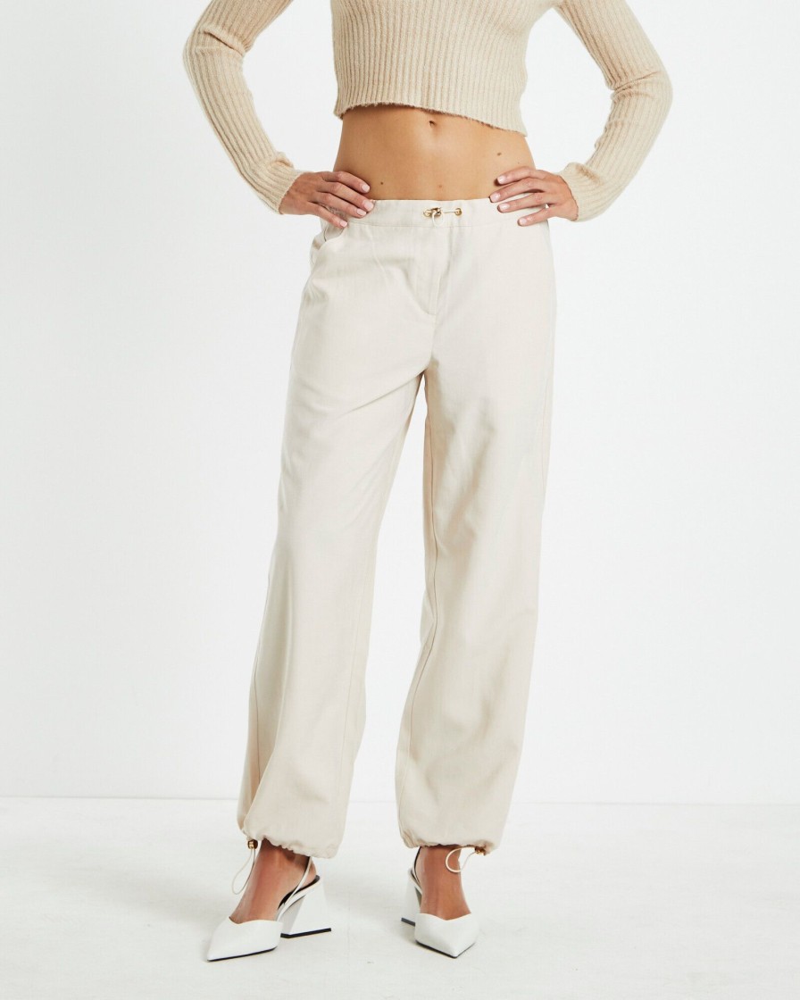 Online ALICE IN THE EVE Nikita Clean Parachute Pants Cream