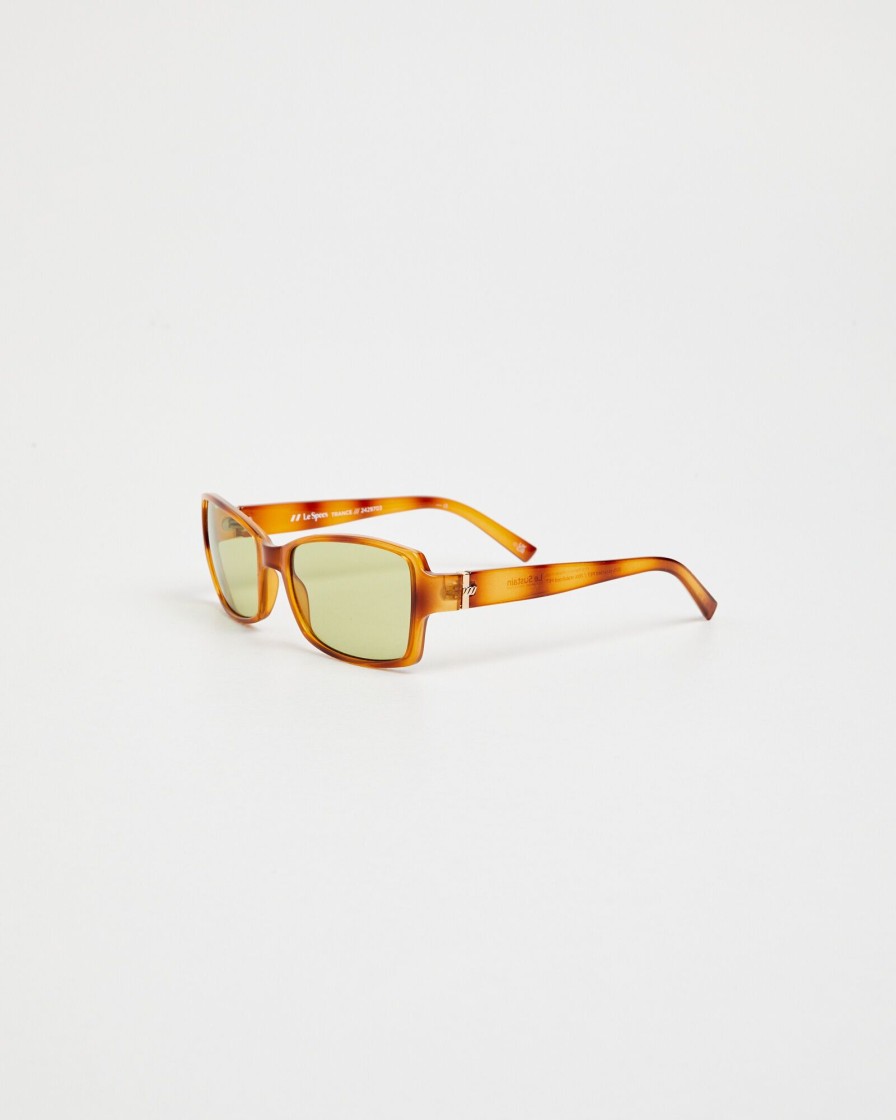 Hot LE SPECS Trance Vintage Sunglasses Tort/Moss