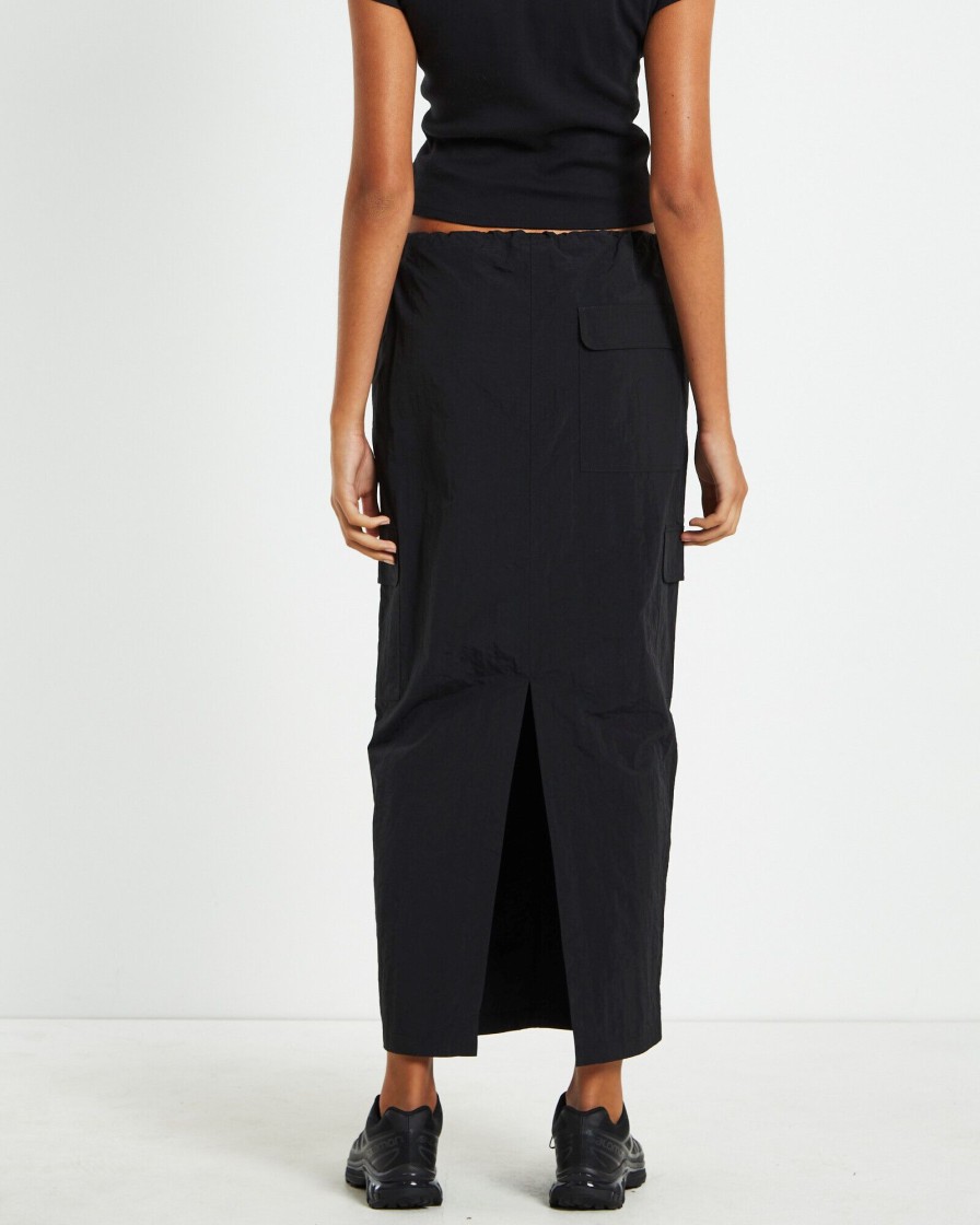 Best INSIGHT Ruby Multi Pocket Cargo Maxi Skirt Black