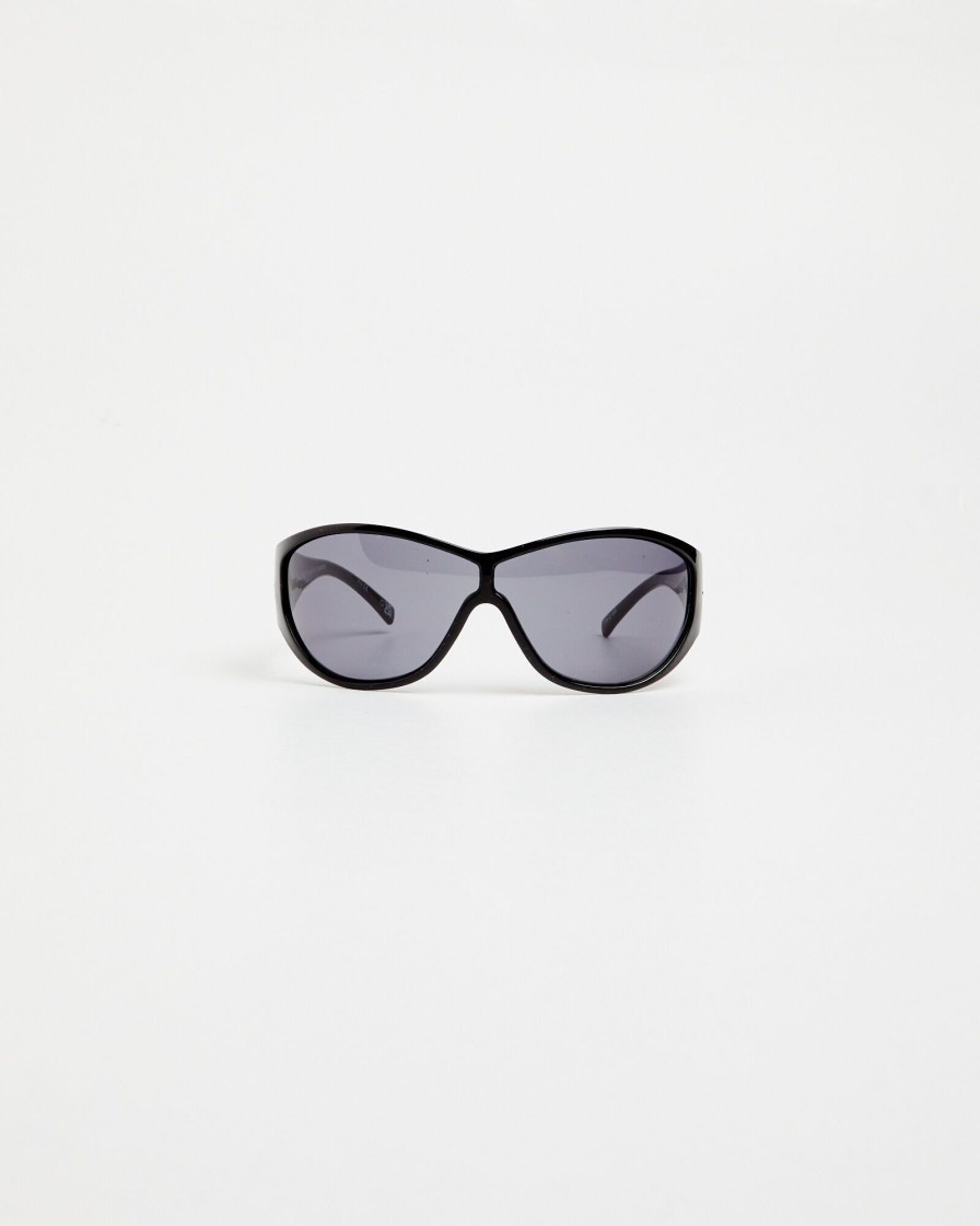 Hot LE SPECS Polarity Sunglasses Black/Smoke