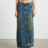 Best NEON HART Tatiana Midi Denim Skirt In Vintage Tint Blue