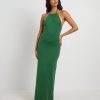 Best SUBTITLED Mimi Knit Tie Back Midi Dress In Green