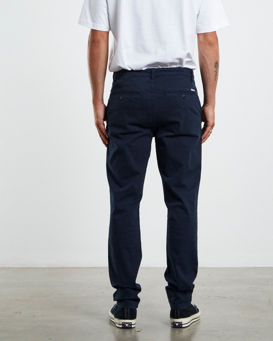 Clearance ARVUST Preston Slim Chino Pants Navy