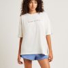 Best SUBTITLED State Linen Oversized T-Shirt In Cream