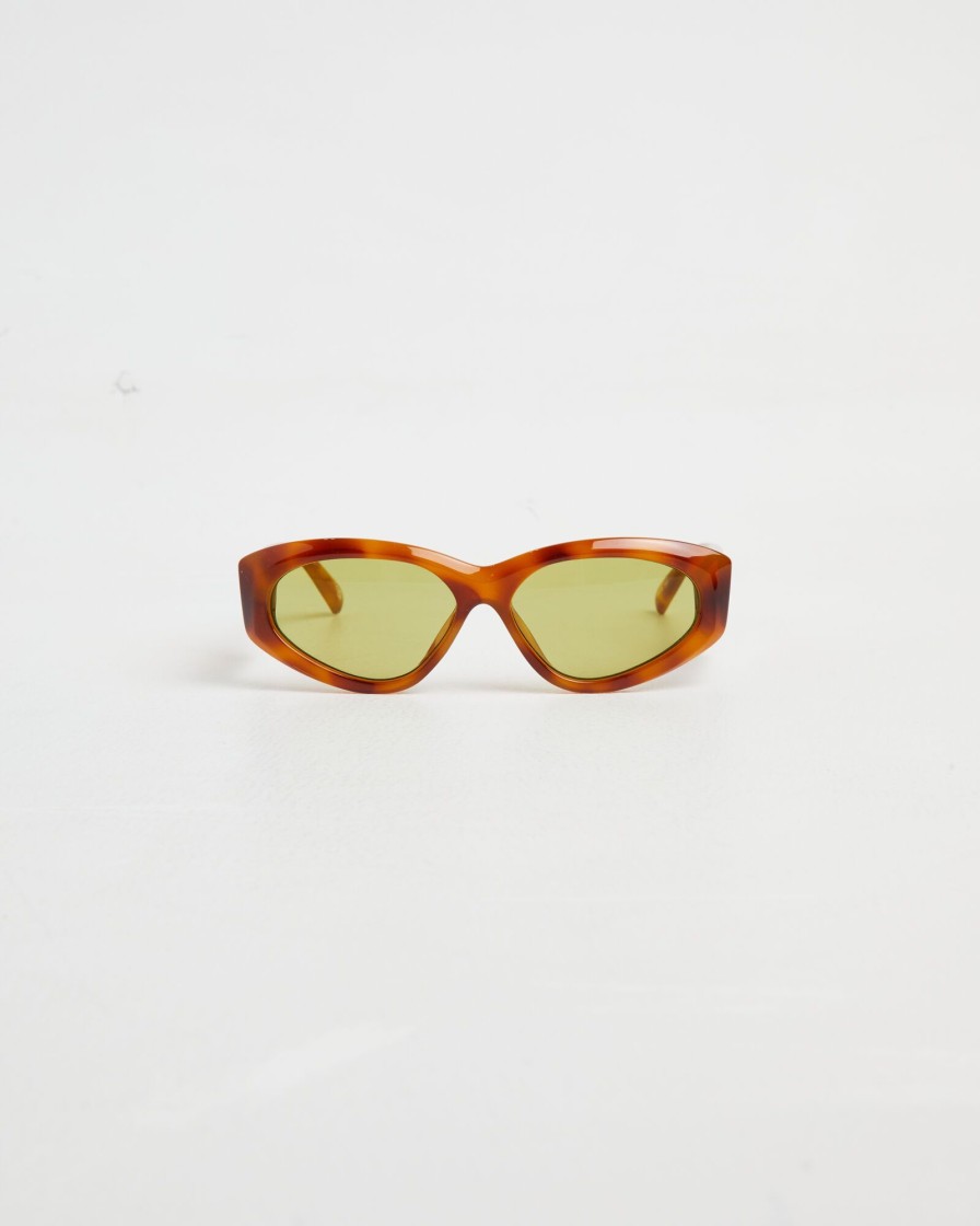 Online LE SPECS Under Wraps Sunglasses In Vintage Tort/Olive Mono