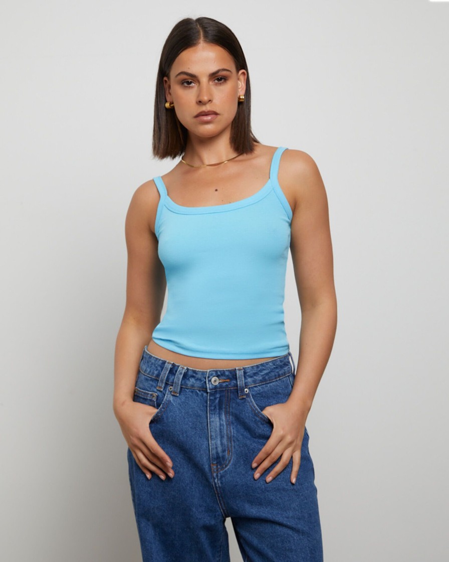 Hot GENERAL PANTS CO. BASICS Tank Top In Azure Blue