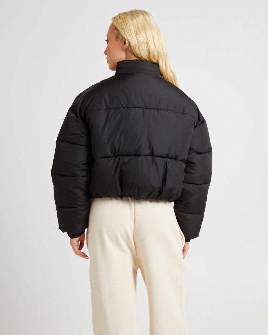 Hot SUBTITLED Casey Cropped Puffer Jacket Black