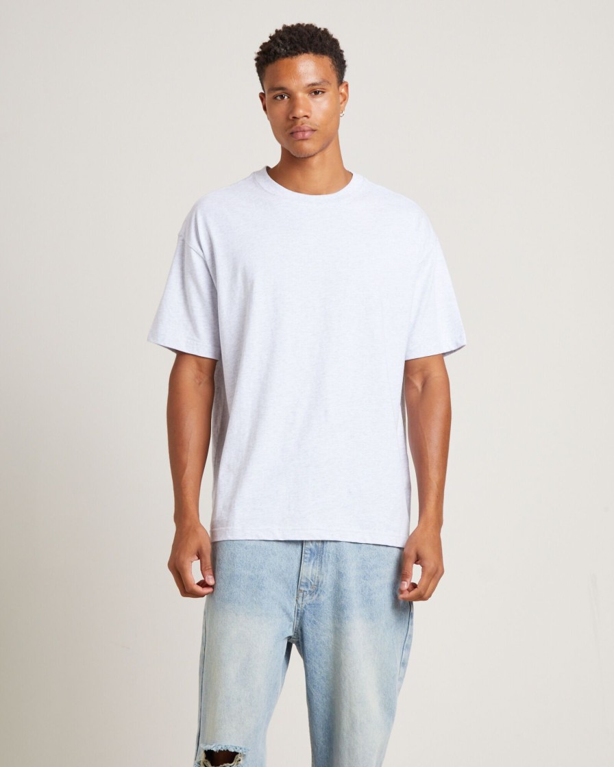 Hot GENERAL PANTS CO. BASICS O.G. Skate T-Shirt Frost Marle Grey